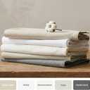 Bioweaves 100% Organic Washed Cotton Percale Weave Pillow Cases Standard Size GOTS Certified Queen Pillow Covers, Envelope Closure  Set of 2, Castle Rock