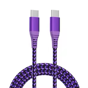Charge, Type C to Type C, 10 Ft Purple