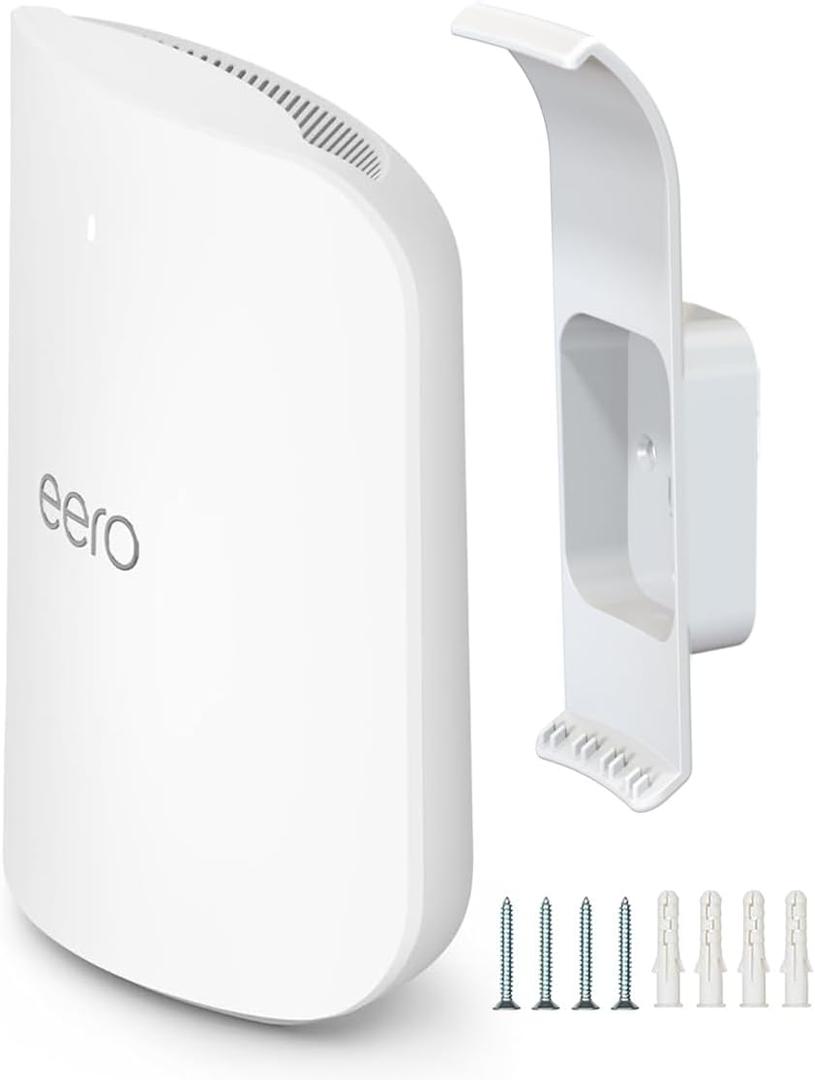 Wall Mount Holder for eero Max 7, No Messy Wires, Space Saving, Wall Stand Bracket Compatible with eero Max 7 Tri-Band Mesh WiFi System (1 Pack)