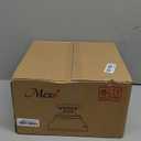 MEXO Industrial Semi Flush Mount Ceiling Light, Modern Clear Glass Light Fixture Farmhouse 10" Close to Ceiling Lights in Black Finish for Hallway Bedroom, Kitchen Entryway Cafe Bar Porch