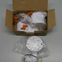 2 Pack Motion Sensor, 180-Degree Replacement Motion Detector, Adjustable Time & Detection Sensitivity Up to 60 Feet Range, 3 Working Modes Pir Motion Sensor for Security Floodlight, White, UL Listed