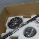 BayDay 46 inch Ceiling Fans with Lights, Black Ceiling Fan with Remote APP, Dual-Sided Modern/Rustic 6 Blades, Reversible, 3CCT, Flush Mount Low Profile Ceiling Fan with Lights Bedroom Kitchen Indoor