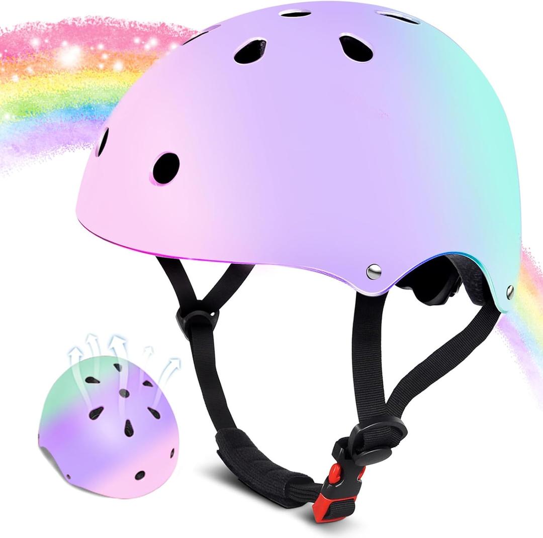 Kids Bike Helmet for 2-3-5-8-14 Ages Girls, Boys, Toddler, Kids and Youth, Ventilation and Impact Resistance Toddler Bike Helmet for Multi-Sport Bicycle Scooter Inline Roller Skate and Skateboarding (Medium), 