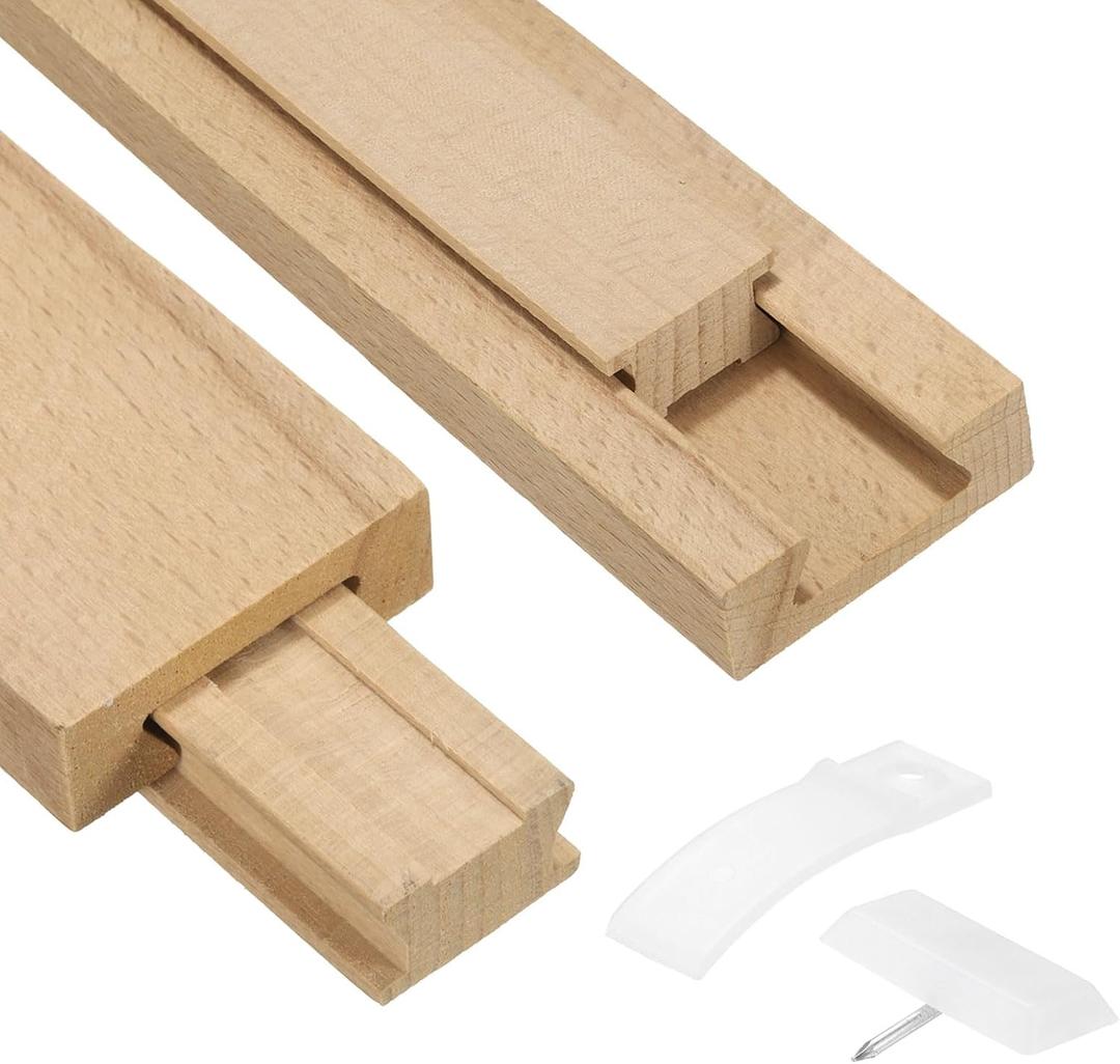 uxcell 4 Set Wooden Drawer Slides, 19-3/4 (50 CM) Classic Wood Center Guide Track with Plastic Slide Glide Bracket, Wood Drawer Glides Bottom Rails Replacement Kit uxcell 4 Set Wooden Drawer Slides, 19-3/4 (50 CM) Classic Wood Center Guide Track with Plastic Slide Glide Bracket, Wood Drawer Glides Bottom Rails Replacement Kit