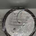 Darkaway Large Ceiling Light Fixtures, 3-Light Flush Mount Ceiling Light with Water Ripple Glass Shade for Indoor Outdoor Hallway Kitchen Bedroom Porch Living Room Oil-Rubbed Bronze Finish