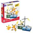 MEGA Pokmon Action Figure Building Toys for Kids, Pikachu Evolution Set with 159 Pieces, 3 Poseable Characters, 8 Year Old Gift Idea
