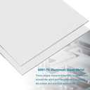 6061 Aluminum Sheet Plate, 8" x 16" x 1/4" Thickness Heavy Duty Aluminum Sheets Plates with Protective Film, Rectangle Aluminum Plate Solid Metal Sheet Plate for DIY Projects Base Plate