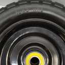 10" Solid Rubber Tires, 4.10/3.50-4 Tire and Wheel Flat Free, 2-Pack with 3/4" Bearings, 2.17"Offset Hub for GOR Garden Cart, Wheelbarrow, Trolleys, Hand Trucks & Yard Trailers