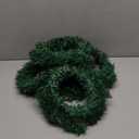 6 Pcs Christmas Wreath 10 Inch Green Artificial Wreaths DIY Faux Plain Wreaths Front Door Green Farmhouse Cabinets Wreath Indoor Outdoor Wall Decor (Classic)