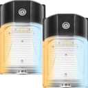 CINOTON 26W LED Wall Pack Light with Dusk to Dawn Sensor, 3CCT 3000K/4000K/5000K, 26W/18W/13W Switchable, [100-277Vac] IP65 Waterproof Outdoor Security Flood Lighting for Garage Warehouse 2 Pack (Black)