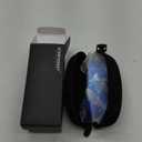 STORYCOAST Polarized Sports Sunglasses for Men Women,Driving Fishing Cycling Mountain Bike Sunglasses UV400 Protection (1-(a)black Frame-blue Mirror Lens)