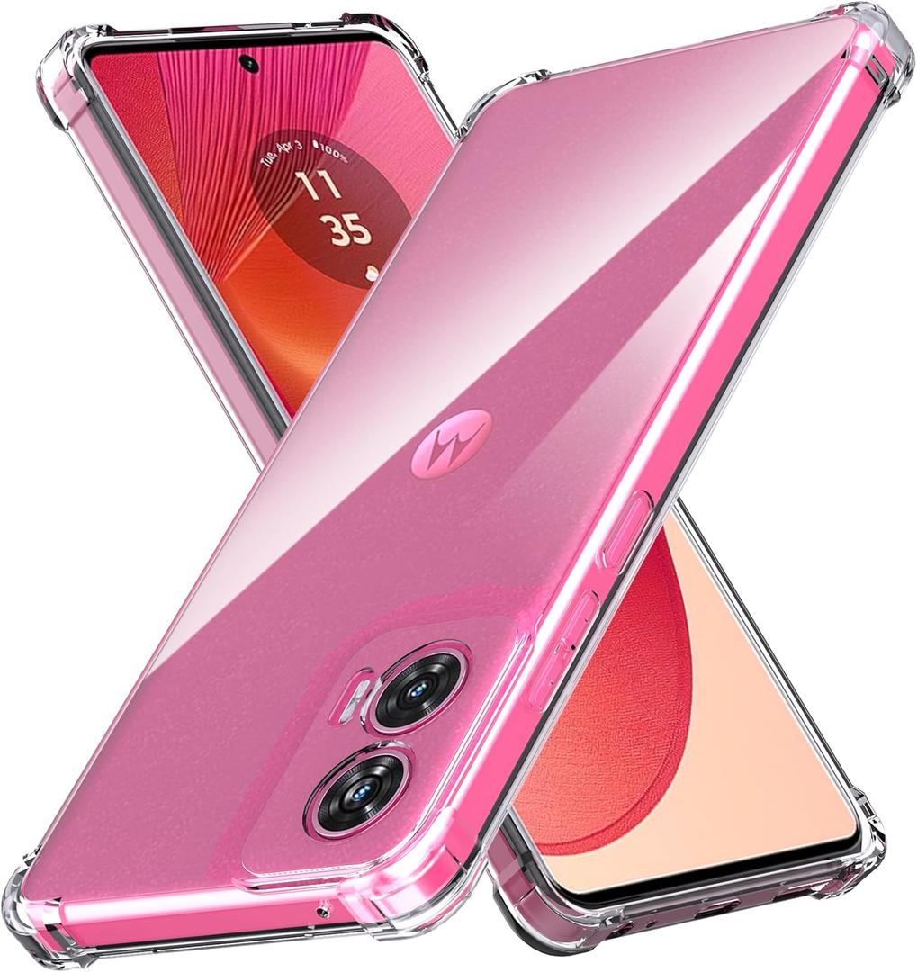 for Moto G85 5G/Moto Edge 50 Fusion Case Clear. [Anti Yellowing] Clear Cover Phone Case Ultra-Thin Drop-Proof and Ultra-Soft for Motorola Edge 50 Fusion/Motorola G85 5G