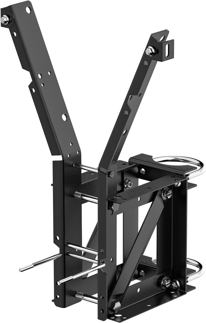 Buzzlett 9594 Basketball Backboard Mounting Kit - Compatible with Lifetime Backboards Only, Heavy-Duty Steel Brackets with 3 Installation Options (Wall, Roof, Pole), Weatherproof for Outdoor Use