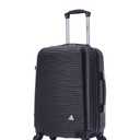 InUSA ROYAL Hardside Luggage Set with Spinner Wheel | Spacious Travel Suitcases with Ergonomic GEL Handle and Studs | (20/28/32) 3 Piece Luggage Set | Black