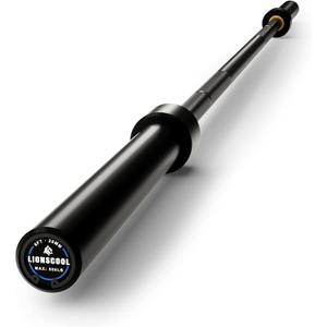 LIONSCOOL Premium 4ft/4.9ft/6ft Barbell for Strength Training and Olympic Weightlifting, 2 Inch Bar for Squats, Curls, Deadlifts, Presses, Hip Thrusts, 350lbs/500lbs/700lbs Weight Capacity