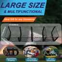 Grocery Net for Truck Bed Heavy Duty 4-Pocket Cargo Net for Pickup Truck, Elastic Stretchable Truck Bed Storage Net Prevents Groceries from Sliding, Universal Fit for SUV F-150 Tacoma Silverado RAM