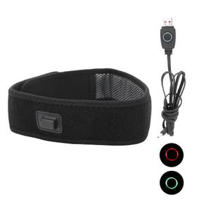 Heated Head Wrap, 5V Electric USB Heating Pad for Neck and Head, 3 Gears Temperature Adjustment Heated Headband for Relieving Migraine, Tension Headache, PMS Headache