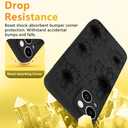 OOK Black Floral case for iPhone 15 Case [Compatible with MagSafe], Cute Sunflower Floral Blooms Design Soft TPU Shockproof Protective for Women Girls Slim Magnetic Phone Cover