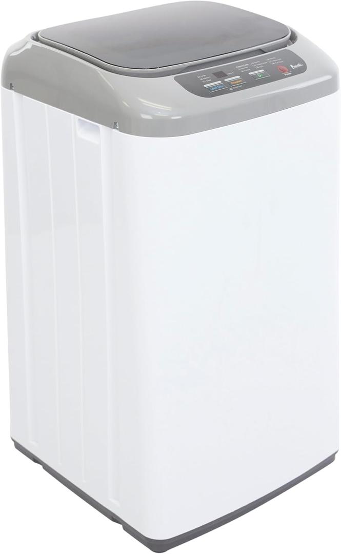 Avanti Portable Compact Washing Machine for Clothes/Laundry, 0.84 Cu. Ft. Capacity, Standard Sink/Faucet Attachment for Apartment, Dorm, RV, White