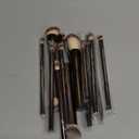 MAANGE Makeup Brush Set 19 PCS Travel Makeup Brushes Eyeshaowder Powder Concealers Foundation Professional Make Up Brush Set with Case (Coffee)