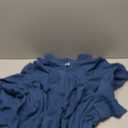 Ekouaer Women Zipper Robe Long Sleeves House Coat Soft Bathrobe Sleepwear with Pockets Housecoat Loungewear (Large)