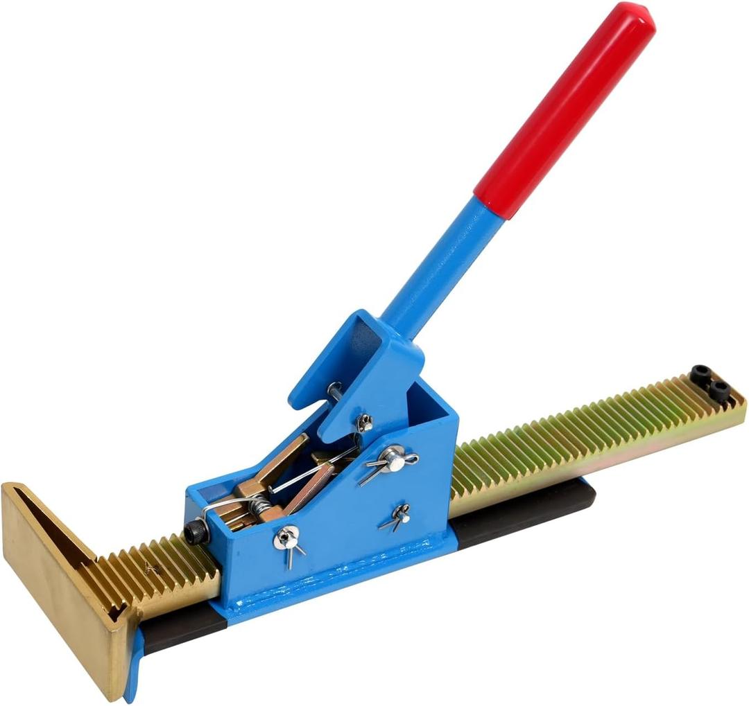 Laminate Flooring Jack Installation Tool - Professional Floor Tool for Hardwood, Wood Floor, Plank, Board, Flooring Positioning Tool Kit (Standard, Blue)