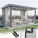 14 MIL Clear Vinyl Tarp 6x10 ft Heavy Duty Clear Tarp Tear-Resistant Reinforced Edges Rustproof Grommets Windproof Waterproof Cover for Porch Patio Greenhouse Chicken Coop Outdoor Garden