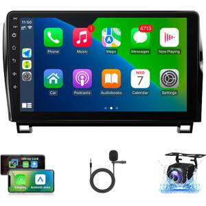 Naifay Android Car Radio for Toyota Tundra 2007-2013 Toyota Sequoia 2008-2018 Stereo, 10.1inch IPS Touch Screen for Toyota Tundra Car Stereo with Carplay Android Auto Bluetooth GPS WiFi FM