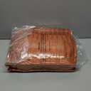 EXQ Home Fluffy Comforter Set Terracotta Queen Size Soft Faux Fur Stripe Jacquard Comforter 3 Pieces Fleece Bedding Set,Winter Warm Bed Set,1 Comforter with 2 Pillowcases