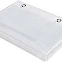 72 x 72 in. 4.8G Clear PEVA Shower Curtain Liner with Magnets