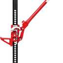 33" Farm Jack, 3 Ton (7,000 Lbs) Ratcheting Off-Road Utility Jack, Heavy-Duty High Lift f-Arm Jack for Truck Tractor SUV, Lifting Range 5.12-25.39 in, 22.83 in Handle Leverage Steel Construction