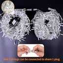 Blingstar Icicle Lights Christmas Lights Outdoor 49.2 Ft 440 LED Extendable Dripping Lights 8 Modes