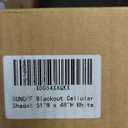 SUNOFF Cordless No Drill Blackout Cellular Shades, 51" W x 48" H, White