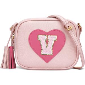 KKXIU 2 3 4 5 6 7 8 9 10 Year Old Girl Gift Kids Purse Toddler Wallet Crossbody Bag with Tassel (Pink)