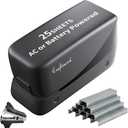 Electric Stapler, 25 Sheet Automatic Stapler, Include 2000 Staples and 1 Staple Remover, Jam Free, Professional and Home OfficeBattery not IncludedAC or Battery Powered (Black)