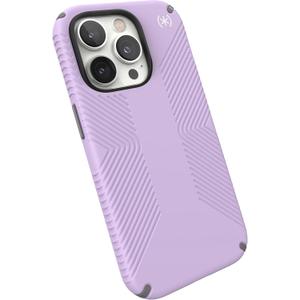 Speck iPhone 14 Pro Case - Drop Protection, Scratch Resistant, Dual Layer Slim Phone Case for 6.1 Inch iPhones 14 Pro - Built for MagSafe - Presidio2 Grip - Spring Purple/Cloudy Grey/White Speck iPhone 14 Pro Case - Drop Protection, Scratch Resistant, Dual Layer Slim Phone Case for 6.1 Inch iPhones 14 Pro - Built for MagSafe - Presidio2 Grip - Spring Purple/Cloudy Grey/White