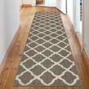 SHACOS Runner Rug 2x8 ft Washable Entryway Runner Rugs Non Slip Rubber Backing Hallway Rug Runner Stain Resistant Kitchen Carpet Runners, Brown