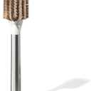 Curio Home Goods Ionic Dish Brush, Magnetized to Stand Upright, Stainless Steel with Replaceable Head, Silver