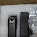 Keypad Smart Door Lock with Handle, Keyless Entry Deadbolt for Front Door, Smart Auto Lock Deadbolt with Phone/Watch App Control, Biometric Fingerprint Gate Handle with 7 Ways to Unlock