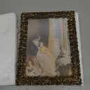 Vintage Butterfly Picture Frame 5x7 Gold Metal Hollow Photo Frame with Real Glass, Vintage 5x7 Butterfly Metal Photo Frame for Tabletop Desktop Home Decor Gift