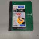 Five Star Composition Book/Notebook, Wide Ruled Paper, 100 Sheets, 9-3/4" x 7-1/2" (Green) Pack Of 2