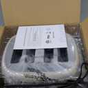 4 Slice Toaster Roter Mond Retro Stainless Steel with Bagel Defrost Cancel Function, 6 Browning Settings, Extre Wide Slot and Removable Crumb Tray, Cream, ST033