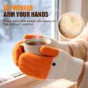 2026 Winter Goose Gloves, Funny Novelty Animal Gloves with Thermal Soft Lining, Cute Goose Mittens Gift for Girl Friend Women