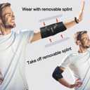 Reamphy Elbow Brace,Comfortable Night Elbow Sleep Support,Elbow Splint, Adjustable Stabilizer Splints, Cubital Tunnel Syndrome,Tendonitis,Ulnar Nerve,Tennis,Fits for Men and Women(Fits Most), one size