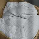 HUXMEYSON 7 Zone Foam Mattress Topper, Egg Crate Cooling Gel Mattress Topper with Knitted Cotton Cover, CertiPUR-US & Oeko-TEX Certified, Queen, 3-Inch (60 * 80 Inch)