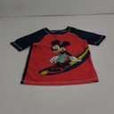 Disney Mickey Mouse Surfboard UPF 50+ Rash Guard Shirt & Swim Trunks Outfit Set Infant to Big Kid, Size: 10-12