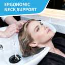 Salon Sink Neck Rest, Shampoo Bowl Gel Neck Pillow Provide Comfortable Neck Support Cushion for Hair Salon Washing Sink Basin, Soft Silicon Neck Rest Cushion Neck Pad for Relaxing Hair Spa Experience
