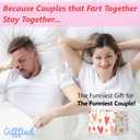 Triple Gifffted Anniversary Mugs for Couples - Pop Art Funny Fart Gag Gifts - 13oz Ceramic Coffee Cups in Gift Box - Idea for Valentine's Day Christmas Wedding - Boyfriend Girlfriend - Husband Wife