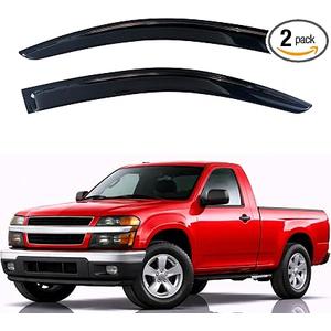KPY Rain Guards Fit for 2004-2012 Chevrolet/Chevy Colorado Regular Cab, Out-Channel Window Visors Vent Wind Deflectors 2PC, Truck Accessories for 2004-2012 GMC Canyon Standard Cab (Single Cab Only)
