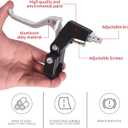 Gashwer Complete Bike Brakes Set, Universal Bike Front and Rear MTB Brake, Inner and Outer Callipers Cables Lever Kit with Multi-Tool Wrenches Silver